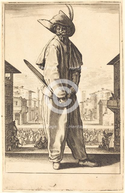 Zanni, 1618/1620. Creator: Jacques Callot.