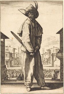 Zanni, 1618/1620. Creator: Jacques Callot