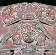Zapotec pottery figure of an old man god 5th century
