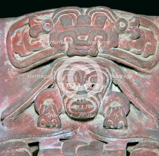 Zapotec pottery figure of an 'old man god', 5th century. Artist: Unknown