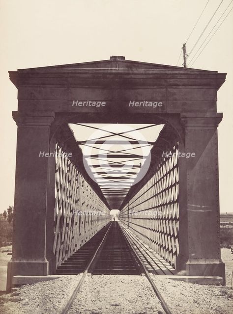 Zaragoza à Pamplona y Barcelona - Puente de Zuera, ca. 1867. Creator: Juan Laurent.