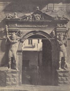 Zaragoza: Porta de los Gigantes, 1860. Creator: Charles Clifford