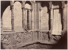 Zaragoza, Patio de la Casa Conocida con el Nombre de los Infantes, 1860. Creator: Charles Clifford