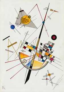 Zarte Spannung (Delicate Tension) No. 85 , 1923. Creator: Kandinsky, Wassily Vasilyevich (1866-1944)