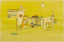 Zartes Gelb (Tender Yellow), 1927. Creator: Kandinsky, Wassily Vasilyevich (1866-1944)