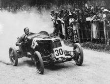 Zborowski driving a 1922 Aston Martin 1.5 litre Strasbourg at Shelsey Walsh, (1922?)