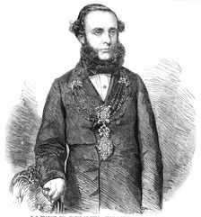 Z.C. Pearson, Esq., Mayor of Hull - from a photograph by Mayall, 1860. Creator: Unknown