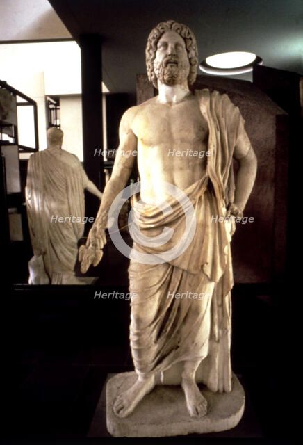 Zeus, the Greek god.