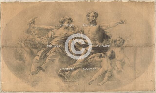 Zeus and Hera, 1895. Creator: Karel Vitezslav Masek.