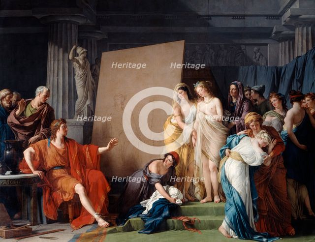 'Zeuxis Choosing a Model from the Beautiful Girls of Croton', 1789. Artist: Francois-Andre Vincent