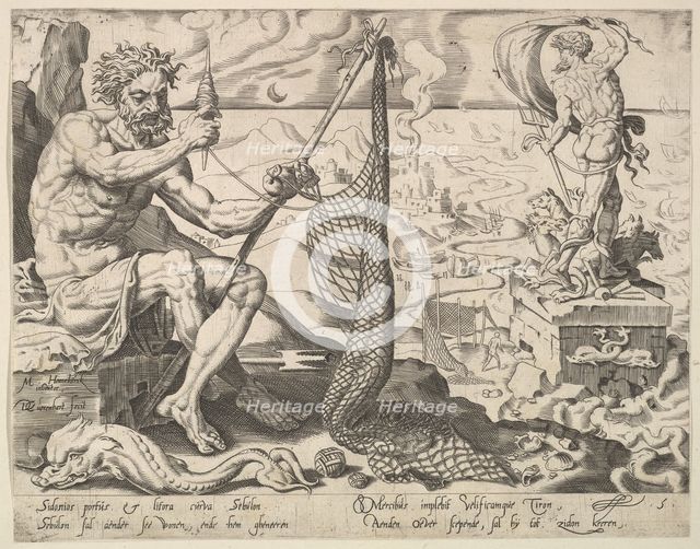 Zebulun, from the series The Twelve Patriarchs, 1550. Creator: Dirck Volkertsen Coornhert.