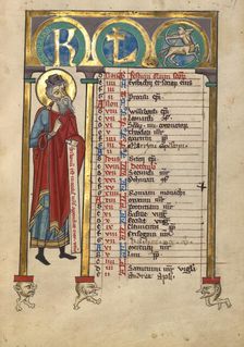 Zechariah; Psalter, about 1240-1250. Creator: Unknown