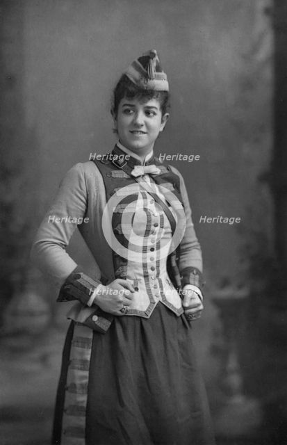 Zelie de Lussan (1861-1949), American mezzo-soprano, 1893.Artist: W&D Downey