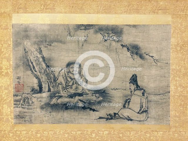 Zen Encounter (Niaoke Daolin and Bai Juyi), 16th century. Creator: Kenko Shokei.