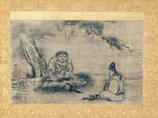 Zen Encounter (Niaoke Daolin and Bai Juyi), 16th century. Creator: Kenko Shokei