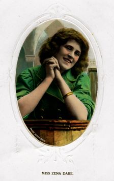 Zena Dare ( 1887-1975), English actress, early 20th century