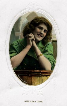 Zena Dare ( 1887-1975), English actress, early 20th century