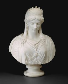 Zenobia, Queen of Palmyra, modeled c. 1859; carved after 1859. Creator: Harriet Goodhue Hosmer