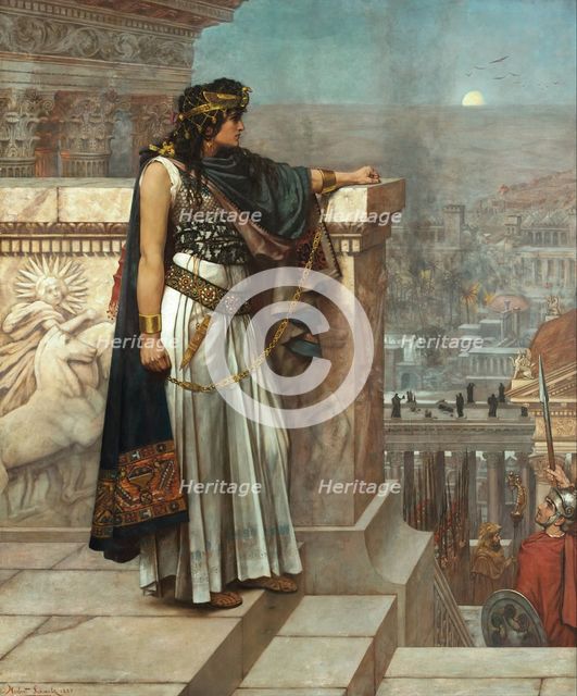Zenobia's last look on Palmyra, 1888. Artist: Schmalz, Herbert Gustave (1856-1935)