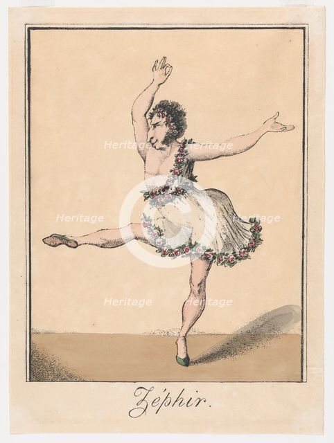 Zéphir, 1817-19., 1817-19. Creator: George Cruikshank.