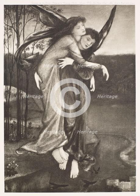 Zephyrus and Psyche, c1864, (1900). Creator: Unknown.