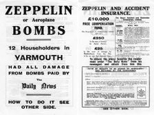 Zeppelin and accident insurance advertisement, 1910