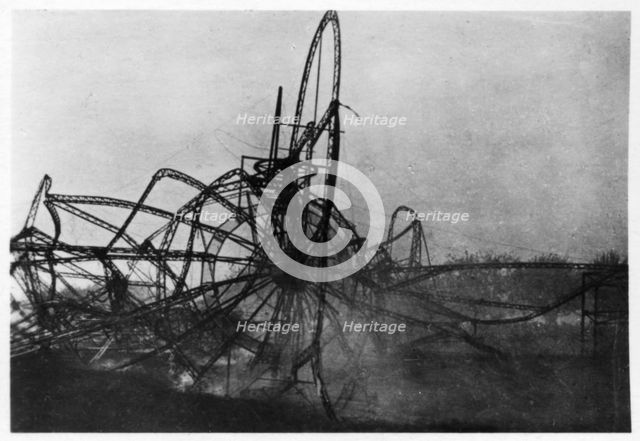 Zeppelin LZ4 after the Echterdingen disaster, Germany, 1908 (1933). Artist: Unknown