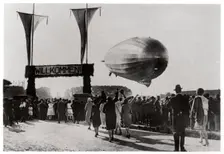 Zeppelin LZ 127 Graf Zeppelin landing at Friedrichshafen, Germany, 1933