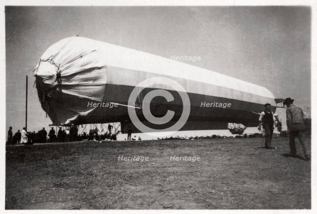Zeppelin LZ 5 at Goeppingen, Germany, 1909 (1933). Artist: Unknown