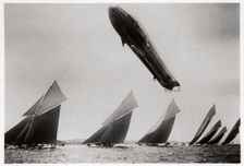 Zeppelin LZ11 Viktoria Luise in flight during the Kiel Regatta, Germany, 1912 (1933)