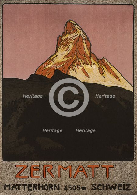 Zermatt, 1908. Artist: Cardinaux, Emil (1877-1936)