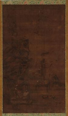 Zhong Kui Taming the Five Pestilences, 16th-17th century. Creator: Unknown