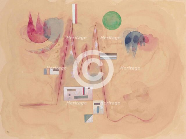 Zickzack in Weich (Zigzag en entourage mou), 1933. Creator: Kandinsky, Wassily Vasilyevich (1866-1944).