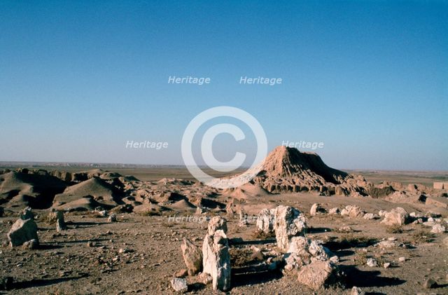 Ziggurat, Ashur, Iraq, 1977. Creator: Vivienne Sharp.