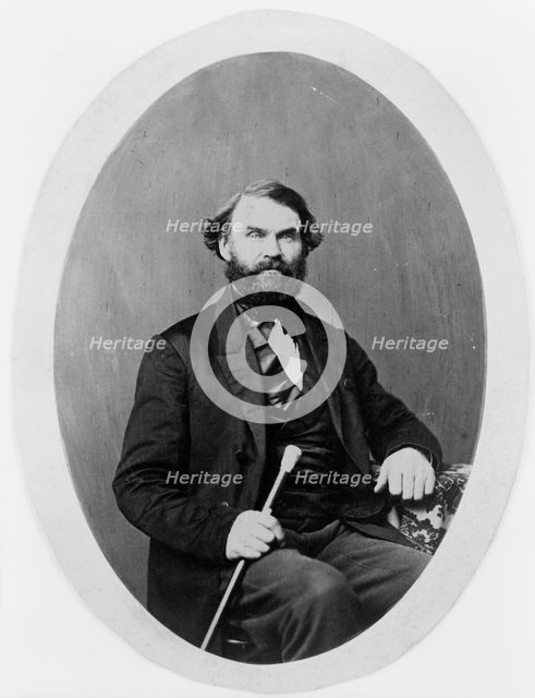 Zina Hitchcock Benjamin, Frances Benjamin Johnston's maternal grandfather..., between 1850 and 1865. Creator: Unknown.