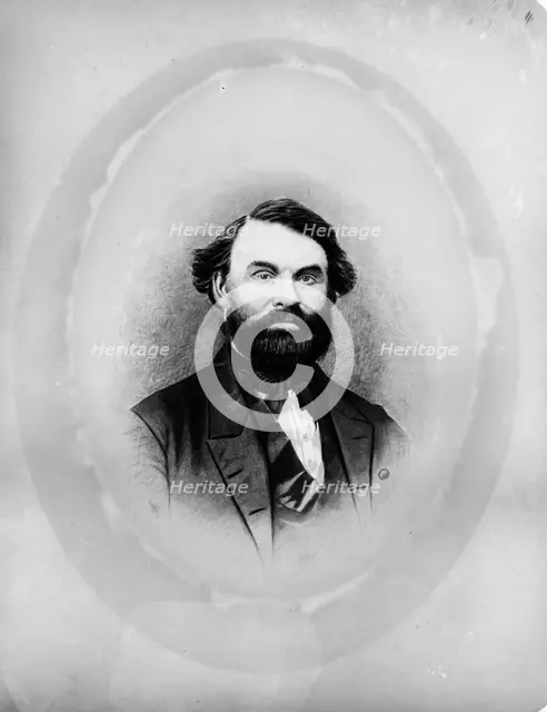 Zina Hitchcock Benjamin, Frances Benjamin Johnston's maternal grandfather... between 1850 and 1880. Creator: Unknown.