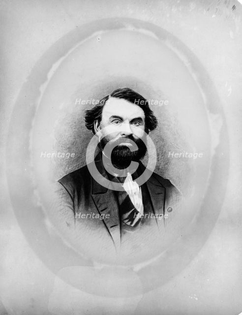Zina Hitchcock Benjamin, Frances Benjamin Johnston's maternal grandfather... between 1850 and 1880. Creator: Unknown.