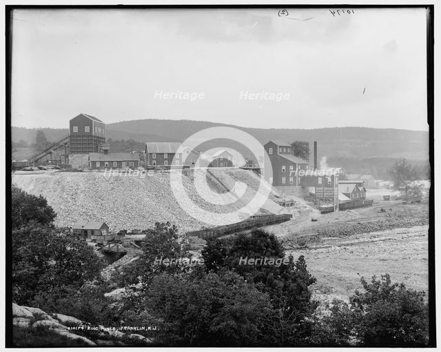 Zinc mines, Franklin, N.J., between 1890 and 1901. Creator: Unknown.
