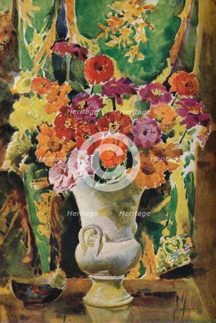 'Zinnias', c19th century. Artist: Francis Edward James.