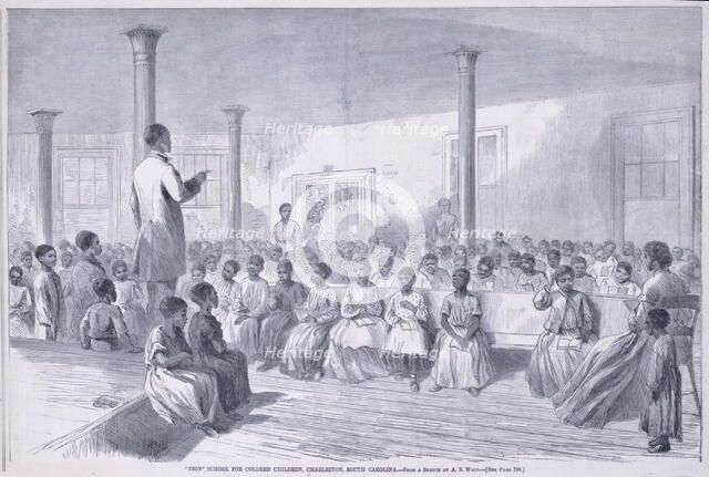 Zion school for Colored children, Charleston, South Carolina, 1866-12-15. Creator: Unknown.