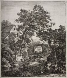 Zipporah circumcising Her Son. Creator: Anthonie Waterloo (Dutch, 1609/10-1690)