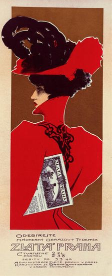 Zlata Praha, 1898. Creator: Oliva, Václav (1861-1928)