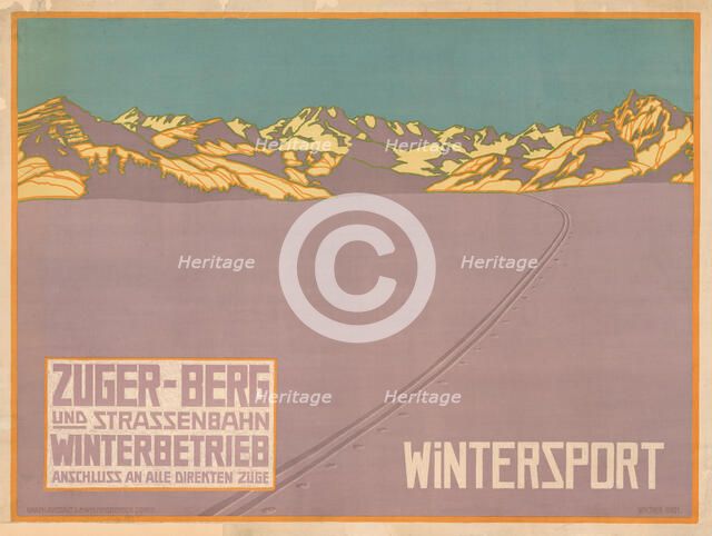 Zuger Berg- und Straßenbahn, c. 1910. Creator: Koch, Walther (1875-1915).