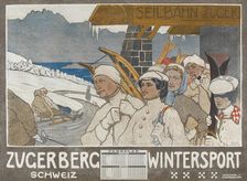 Zugerberg Wintersport, 1907. Creator: Mangold; Burkhard (1873-1950)