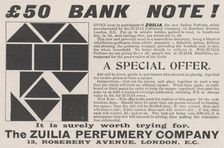Zuilia Perfumery Company, 1898