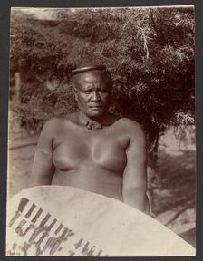 Zulu Chief, brother of Cetewayo, about 1860-1880. Creator: Unknown