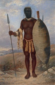 Zulu Man, ca. 1893. Creator: Antonio Zeno Shindler