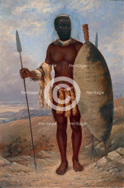 Zulu Man, ca. 1893. Creator: Antonio Zeno Shindler.