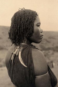 Zululand, South Africa: a woman witch doctor, c1900. Creator: Unknown
