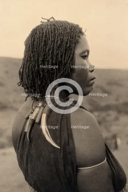 Zululand, South Africa: a woman witch doctor, c1900. Creator: Unknown.